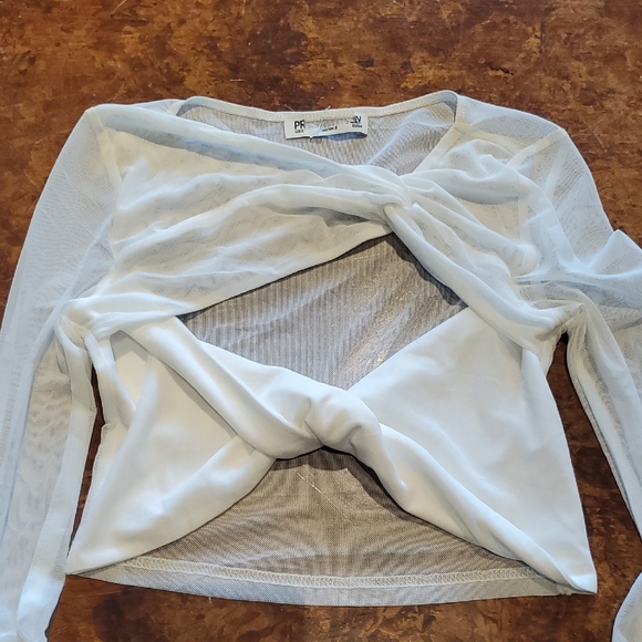 Princess Polly Cream Asymmetrical Cut Out Blouse - Picture 1 of 7